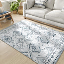 SONGMICS HOME AREA RUG, 5X7 FT RUG FOR BEDROOM, MACHINE WASHABLE - MIDNIGHT BLUE - Brand New
