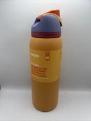 OWALA 40OZ FREESIP STAINLESS STEEL WATER BOTTLE - TANGY TANGO W/ ORANGE LID - Brand New