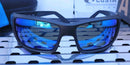 COSTA DEL MAR PERMIT SUNGLASSES MATTE GRAY BLACKOUT FRAME BLUE 580G 63-16-125 3P - Like New
