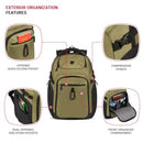 SWISSGEAR ENDURE SCANSMART LAPTOP BACKPACK TSA APPROVED TECH BACKPACK – OLIVE - Brand New