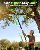 J-KU ELECTRIC PRUNING SHEARS CORDLESS: 2-IN-1 ELECTRIC TREE PRUNER - GREEN/BLACK - Like New