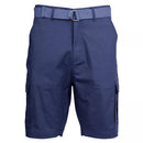 GALAXY BY HARVIC RUGGED TRAIL MEN'S CARGO SHORTS WITH BELT - SIZE: 42 - NAVY - Brand New