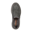 SKECHERS MEN CRESTON-MOSECO MOC TOE SLIP ON SIZE MEN 7 CHARCOAL - Brand New