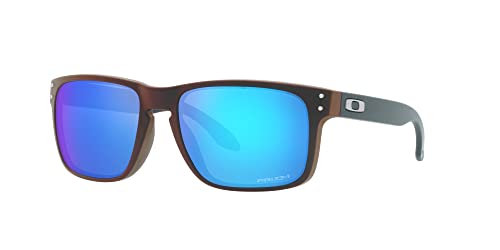OAKLEY MEN'S OO9102 HOLBROOK SQUARE SUNGLASSES FRAME:MATTE BLACK/RED COLORSHIFT - Like New