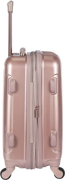 Kensie Women's Alma Hardside Spinner Luggage Rose Gold 20 Inch - ROSE GOLD - Like New