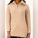 BAREFOOT DREAMS COZYCHIC HALF ZIP TUNIC - SIZE: WOMEN M - SOFT CAMEL - Like New