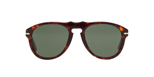 PERSOL PO0649 AVIATOR SUNGLASSES - HAVANA/GREEN - Like New