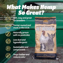 Eaton Pet and Pasture USA-Grown Hemp Bedding for Chickens & Rabbits, 8 Lbs - Brand New