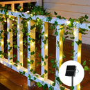 BRIGHTOWN - SOLAR FAIRY LIGHTS OUTDOOR 33FT SOLAR STRING LIGHTS WITH IVY - GREEN - Like New