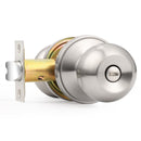 PROBRICO BRUSHED NICKEL BALL PRIVACY DOOR KNOB KEYLESS INTERIOR DOOR LOCK - Like New