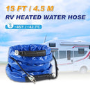 GODIMG 15 FT HEATED WATER HOSE，HEATED DRINKING WATER HOSE - BLUE - Like New