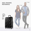 American Tourister Moonlight Hardside Expandable Luggage, Black Marble - Brand New