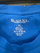 BLACK ICE PLAIN SHORT SLEEVE T-SHIRT - SIZE: MEN XL - ROYAL - Brand New