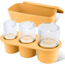 AFANQI ICE CUBE TRAY FOR TUMBLER CUP, 3 PCS SILICONE CYLINDER ICE MOLD - YELLOW - Like New