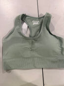 HEATHYOGA HIGH IMPACT SPORTS HIGH SUPPORT PADDED SPORTS BRA SIZE-LARGE - GREEN - Like New