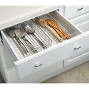 mDesign Wire Cabinet Organizer Storage Bins Baskets - 4 Pack - Satin - Brand New