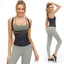 MERMAID'S MYSTERY WOMEN WAIST TRAINER VEST SLIM CORSET - SIZE: WOMEN XL - BLACK - Like New