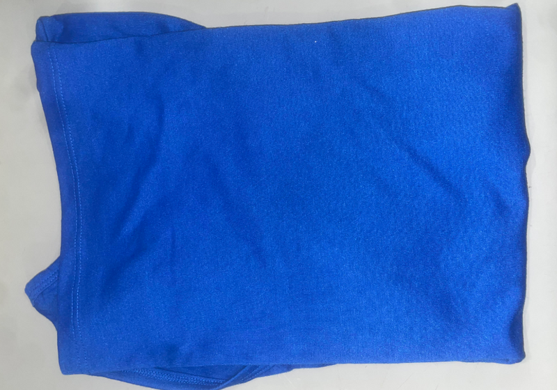 STUDIO 33 WOMEN'S SOLID SLEEVELESS RACERBACK TANK TOP - SIZE: WOMEN L - BLUE - Like New