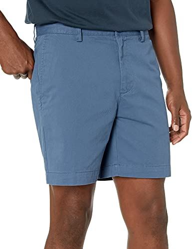 AMAZON ESSENTIALS MEN'S SLIM-FIT 7" CHINO SHORT - SIZE: MEN 33 - DEEP BLUE - Brand New