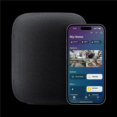 Apple HomePod 2nd Generation Smart Speaker with Siri MQJ73LL/A - Midnight Like New