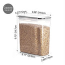 Vtopmart Cereal Storage Container Set 4 Piece Set B087FBCNKN - Black - Like New