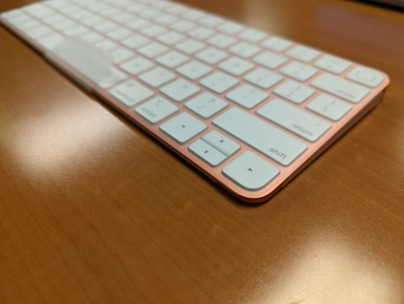Apple Magic Keyboard Touch ID Wireless Bluetooth Silicon Genuine - Orange Like New