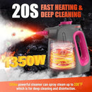 STEAMFUSION HEAVY DUTY HANDHELD STEAM CLEANER FOR CLEANING - PURPLE - Like New