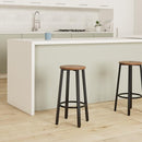 HOOBRO Bar Stools Set of 2 Bar Chairs Footrest 24.6 Inch Tall BF02BY01 - Brand New