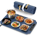 KOURICE WARMING MAT FOR FOOD 4 LEVEL ADJUSTABLE TEMPERATURE - NAVY BLUE - Like New