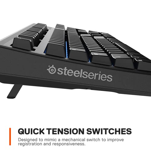 SteelSeries Apex 100 Gaming Keyboard Tactile Silent 64435 - Black Like New