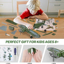 Lucky Doug Building Toys Model Airplane Set 258 Pcs DIY Building Stem - Green - Brand New