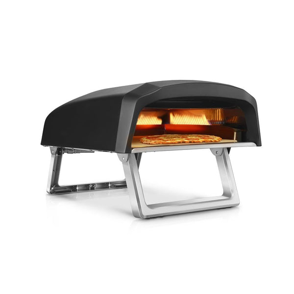 NUTRICHEF PORTABLE OUTDOOR GAS PIZZA OVEN - INCLUDES FOLDABLE - - Scratch & Dent