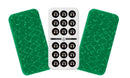 BENE CASA - GREEN DOUBLE NINE HIGH GLOSS DOMINOES SET - INCLUDES 55 DOMINOES - Like New