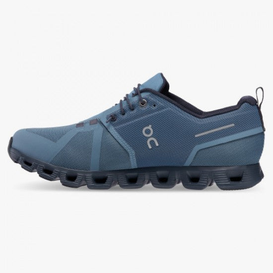 ON RUNNING CLOUD 5 WATERPROOF MENS METAL/NAVY SIZE 11 - Like New