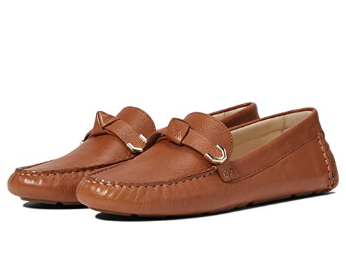 W25476 COLE HAAN WOMEN EVELYN BOW DRIVER LOAFER PECAN SIZE 10 - Like New