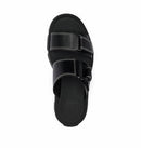 NL5223 SOREL WOMEN'S REIN SLIDE SANDALS SIZE WANUKW6JP W39 BLACK/BLACK SIZE 8 - Like New
