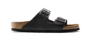 BIRKENSTOCK ARIZONAOILED LEATHER - SIZE: MEN 4 WOMEN 6 - BLACK - Like New