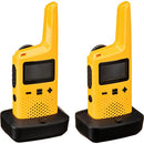 MOTOROLA SOLUTIONS FRS T380 TALKABOUT RECHARGEABLE W/ DOCK 22 25 MILE 2 PACK - Like New
