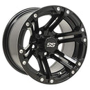 12 GTW Specter Matte Black 12x7 4/4 3+4 Golf Carts Wheel Sold individual -NEW - Brand New