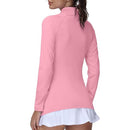 GGOV GOLF WOMAN UPF 50+ SUN PROTECTION QUICK DRY LONG SLEEVE GV3142 - PINK -L - Brand New