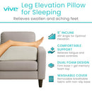 XTRA-COMFORT ELEVATION PILLOW WEDGE ELEVATOR SUPPORT CUSHION FOR SLEEPING - Brand New