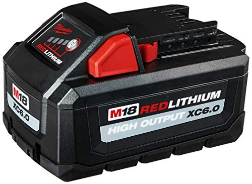 MILWAUKEE 48-11-1865 M18 REDLITHIUM HIGH OUTPUT XC 6 AH LITHIUM-ION BATTERY - Like New