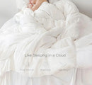 SANSWAN LUXURY GOOSE DOWN COMFORTER OVERSIZED QUEEN, 750 FILL POWER, WHITE - Like New