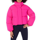 AMAZON ESSENTIALS WOMEN'S CROPPED FULL-ZIP JACKET - SIZE: WOMEN 2XL - NEON PINK - Brand New