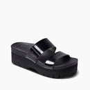 CJ3662 REEF WOMEN'S CUSHION VISTA HIGHER SLIDE SIZE 9 BLACK - Like New