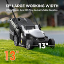 Litheli Electric Lawn Mower Cordless,Grass Cutter Machine for 1600 Sq.Ft. - Like New