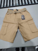 RUGGED TRAIL STRETCH FABRIC, CARGO SHORTS,MENS - SIZE: MEN 32 - KHAKI - Brand New