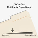 Smead File Folders Letter Sized, 1/3-Cut Tab, Assorted Positions, 100 Boxes - Brand New
