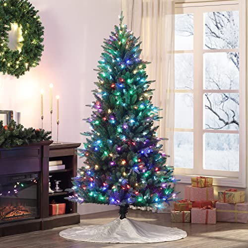 MR. CHRISTMAS ALEXA COMPATIBLE SMART HOME PRE-LIT ARTIFICIAL TREE 6.5 FT - GREEN - Like New