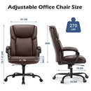 OLIXIS EXECUTIVE OFFICE CHAIR ERGONOMIC HOME COMPUTER DESK CHAIR - BROWN - Like New